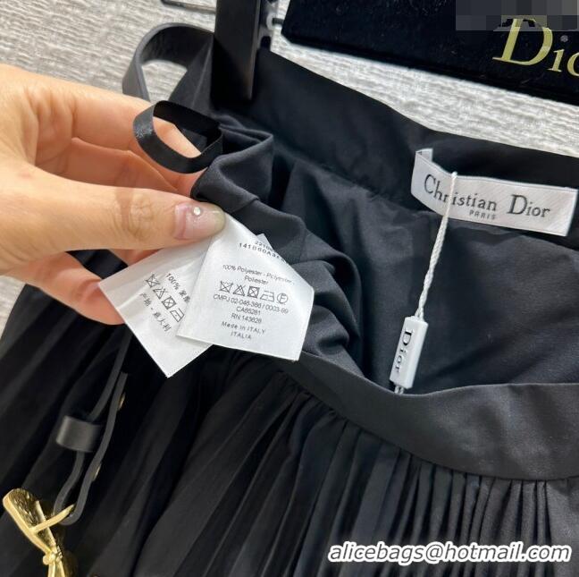 Promotional Dior Skirt with Belt D030803 Black 2024