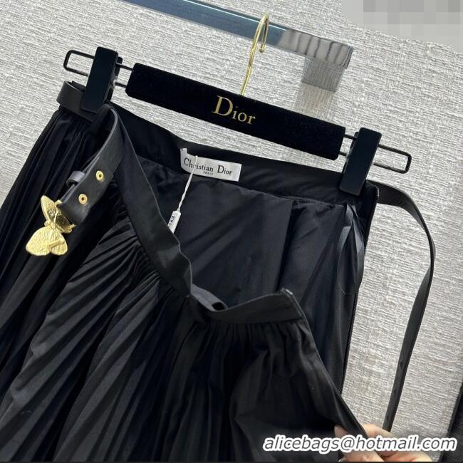 Promotional Dior Skirt with Belt D030803 Black 2024