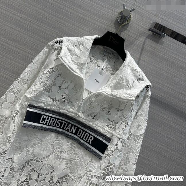 Buy Discount Dior Lace Top D030806 White 2024