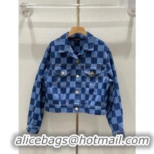 Well Crafted Louis Vuitton Denim Jacket LV11209 Blue 2024