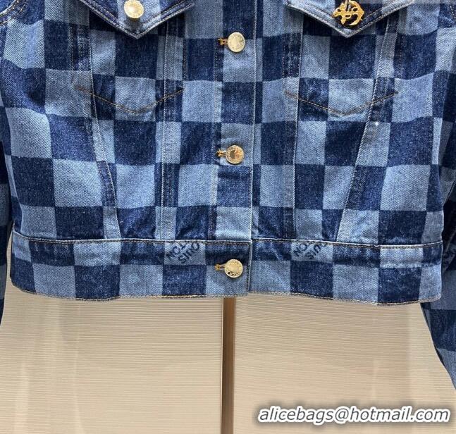 Well Crafted Louis Vuitton Denim Jacket LV11209 Blue 2024