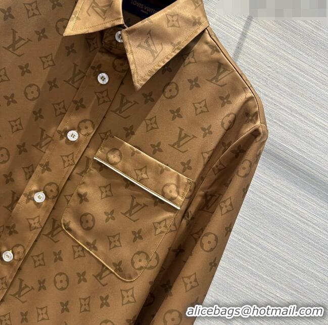 Market Sells Louis Vuitton Shirt and Shorts LV022322 Brown 2024