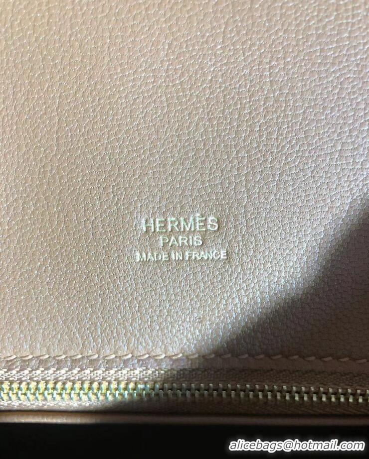 Top Quality Hermes Birkin 25cm Calf Leather and Suede Leather HB25 Brown Gold (Pure Handmade)