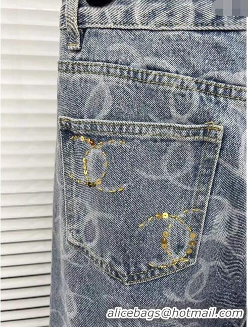 Buy Promotional Chanel Denim Jeans CH112146 Pale Blue 2023