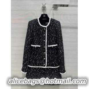 Reasonable Price Chanel Tweed Dress CH112745 Black 2023