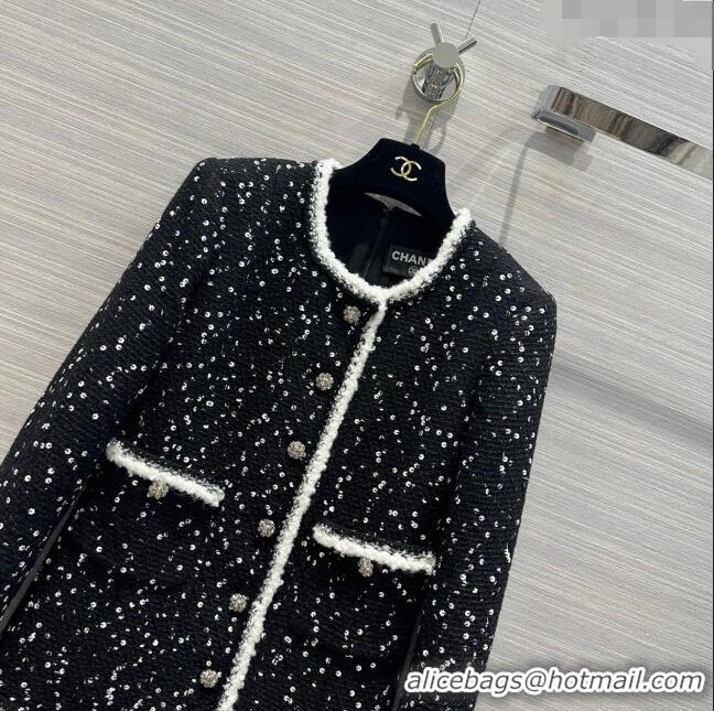 Reasonable Price Chanel Tweed Dress CH112745 Black 2023