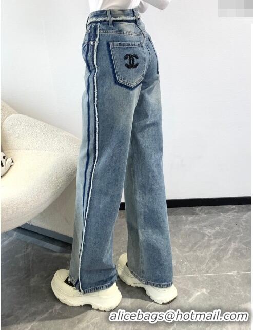 Best Price Discount Chanel Denim Jeans CH113012 Blue 2023