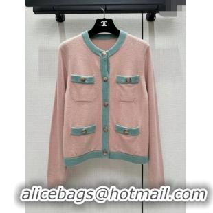 Unique Grade Chanel Cashmere Cardigan CH113019 Pink 2023