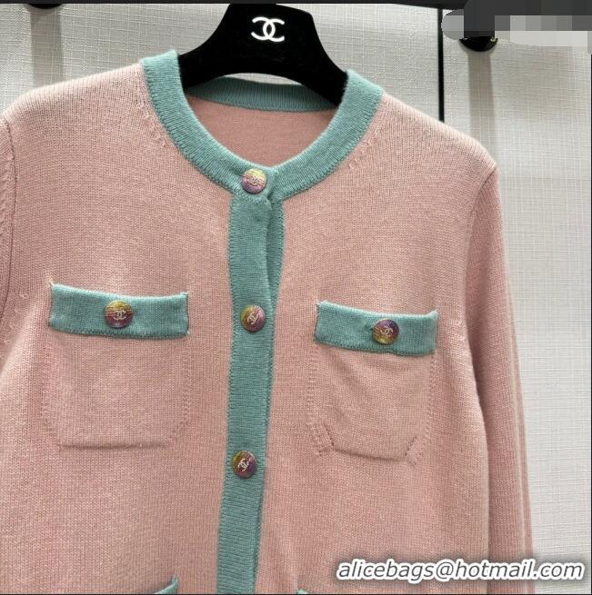 Unique Grade Chanel Cashmere Cardigan CH113019 Pink 2023