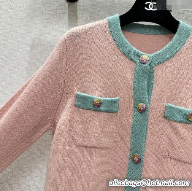 Unique Grade Chanel Cashmere Cardigan CH113019 Pink 2023