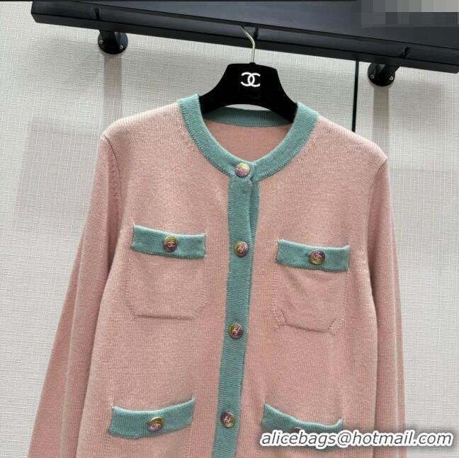 Unique Grade Chanel Cashmere Cardigan CH113019 Pink 2023