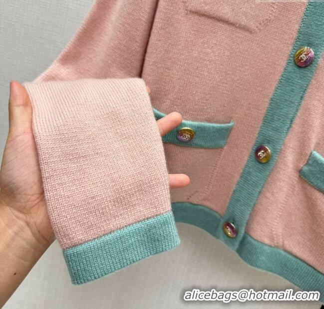 Unique Grade Chanel Cashmere Cardigan CH113019 Pink 2023