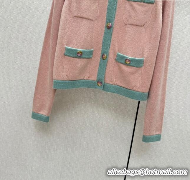 Unique Grade Chanel Cashmere Cardigan CH113019 Pink 2023