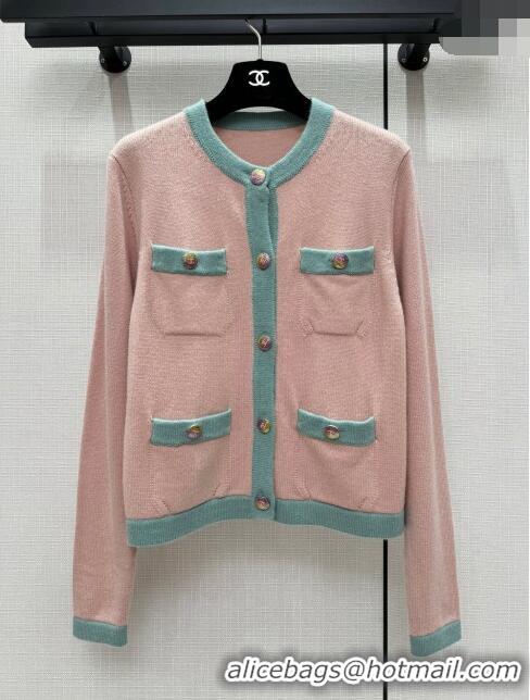 Unique Grade Chanel Cashmere Cardigan CH113019 Pink 2023