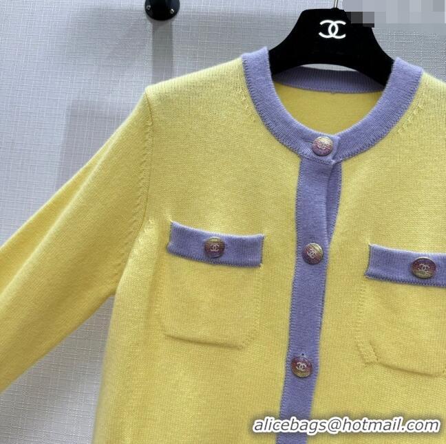 Grade Design Chanel Cashmere Cardigan CH113020 Yellow 2023