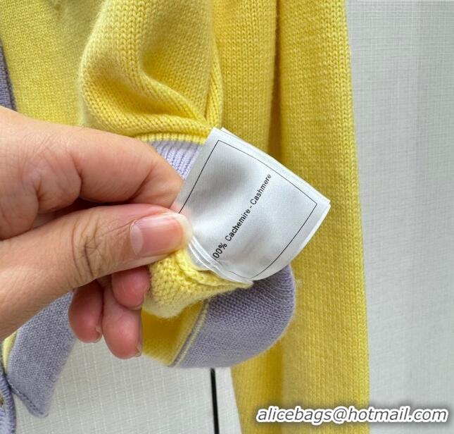 Grade Design Chanel Cashmere Cardigan CH113020 Yellow 2023