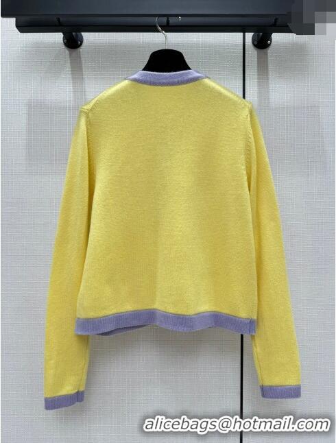 Grade Design Chanel Cashmere Cardigan CH113020 Yellow 2023