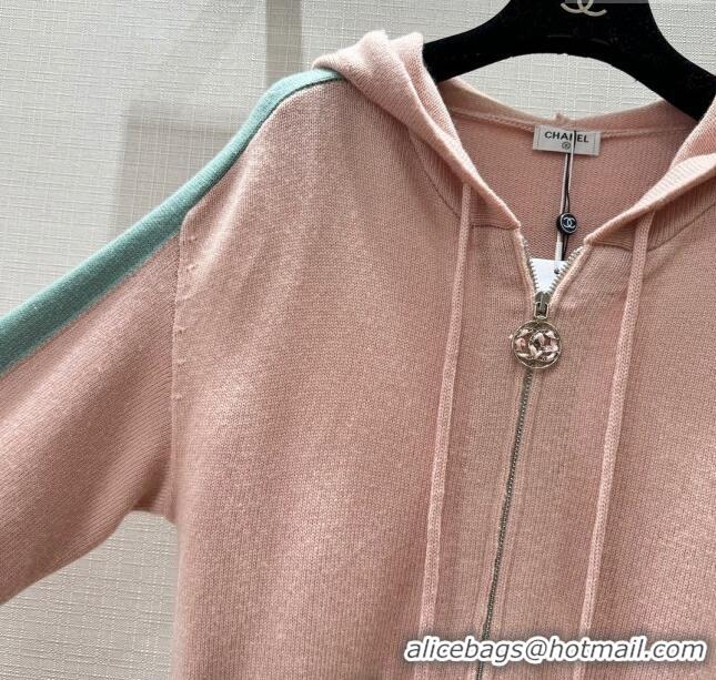 Low Cost Chanel Cashmere Zipped Cardgian CH113022 Pink 2023