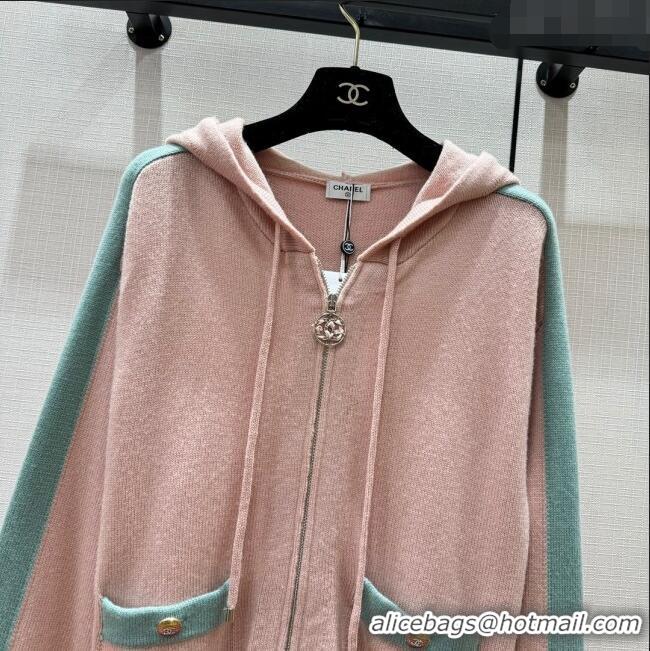 Low Cost Chanel Cashmere Zipped Cardgian CH113022 Pink 2023