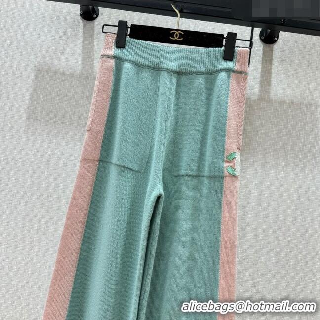 ​Buy Fashionable Chanel Cashmere Pants CH113023 Green 2023