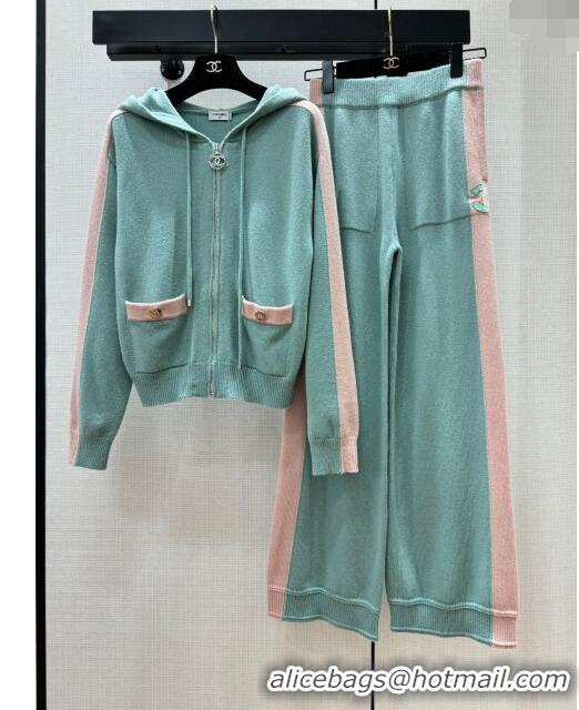 ​Buy Fashionable Chanel Cashmere Pants CH113023 Green 2023