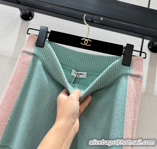 ​Buy Fashionable Chanel Cashmere Pants CH113023 Green 2023