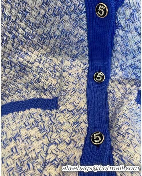 Traditional Discount Chanel Wool Cardigan CH113028 Blue 2023