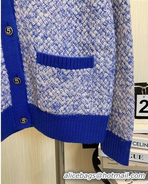 Traditional Discount Chanel Wool Cardigan CH113028 Blue 2023