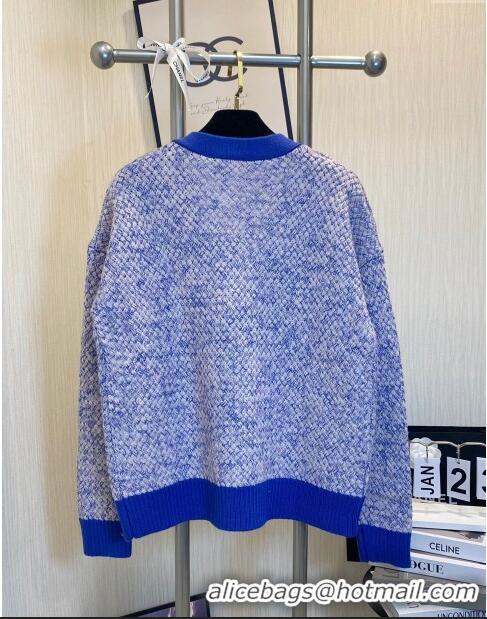 Traditional Discount Chanel Wool Cardigan CH113028 Blue 2023