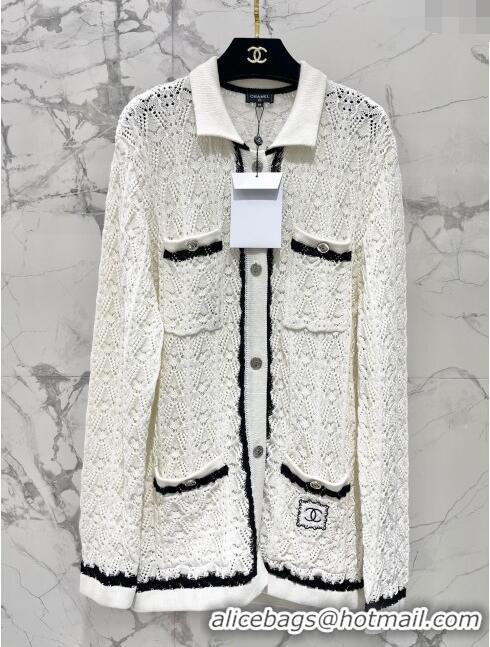 ​Traditional Specials Chanel Knit Cardigan CH113032 White 2023