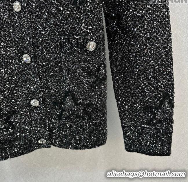 ​Trendy Design Chanel Sequin Star Cardigan CH120102 Black 2023