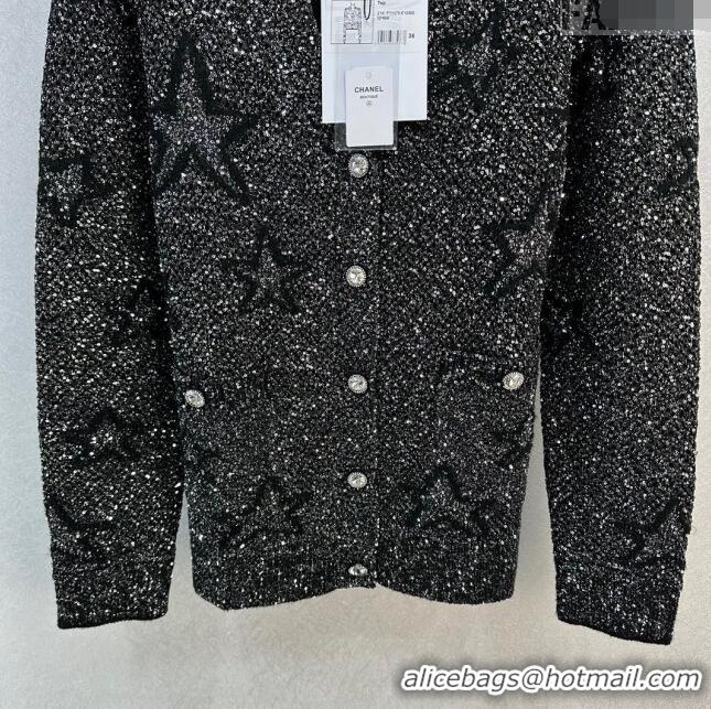 ​Trendy Design Chanel Sequin Star Cardigan CH120102 Black 2023