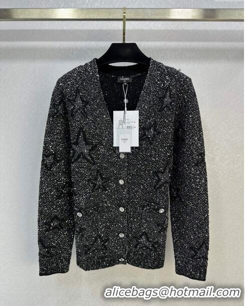 ​Trendy Design Chanel Sequin Star Cardigan CH120102 Black 2023