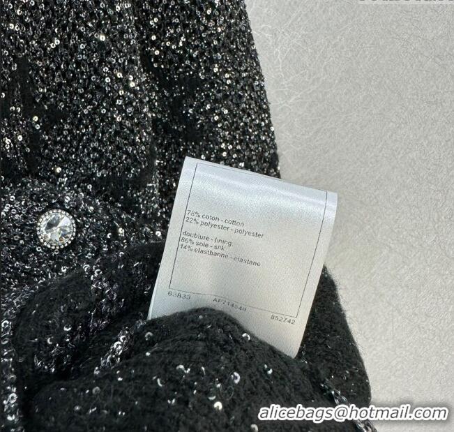 ​Trendy Design Chanel Sequin Star Cardigan CH120102 Black 2023