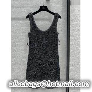 Buy Luxurious Chanel Sequin Star Dress CH120103 Black 2023