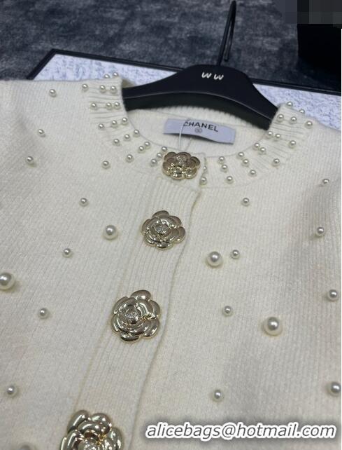 ​Good Product Chanel Pearl Cardigan CH120109 White 2023