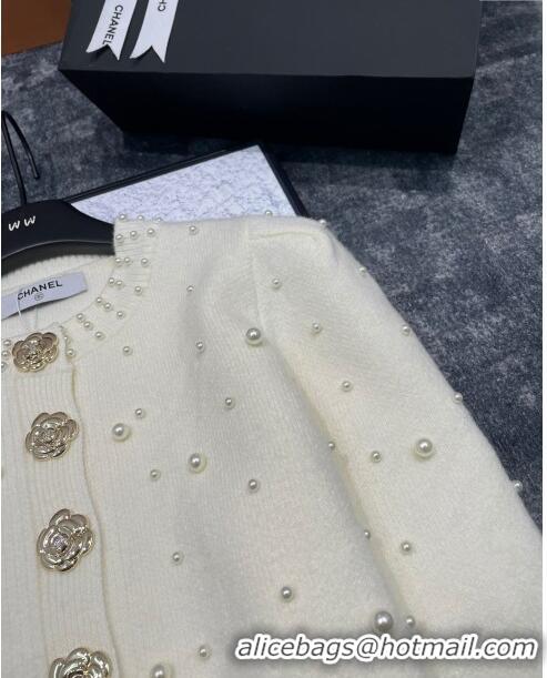 ​Good Product Chanel Pearl Cardigan CH120109 White 2023