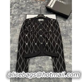 ​Good Taste Chanel Knit Cardigan CH120110 Black 2023