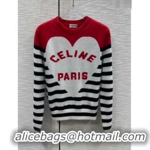 ​Grade Quality Celine Wool & Cashmere Sweater C120112 Red 2023