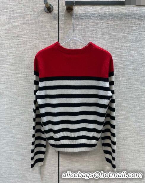 ​Grade Quality Celine Wool & Cashmere Sweater C120112 Red 2023