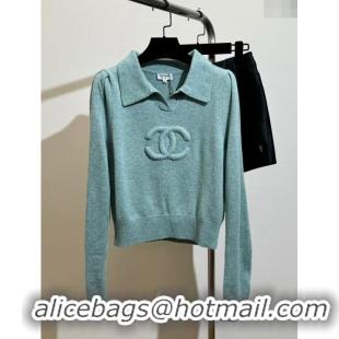 Cheapest Chanel Wool & Cashmere Sweater CH120113 Green 2023