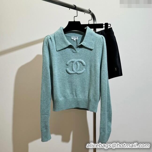 Cheapest Chanel Wool & Cashmere Sweater CH120113 Green 2023