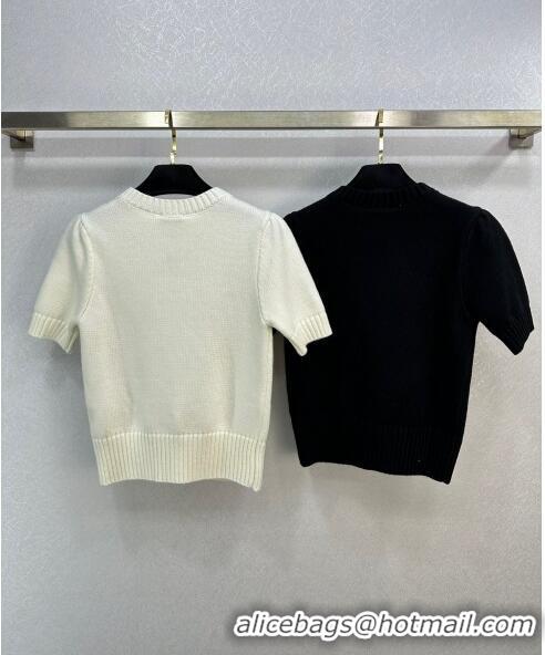 ​Best Price Chanel Wool & Cashmere Short-sleeved Sweater CH120114 2023