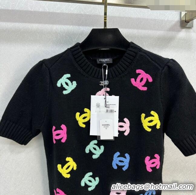 ​Best Price Chanel Wool & Cashmere Short-sleeved Sweater CH120114 2023