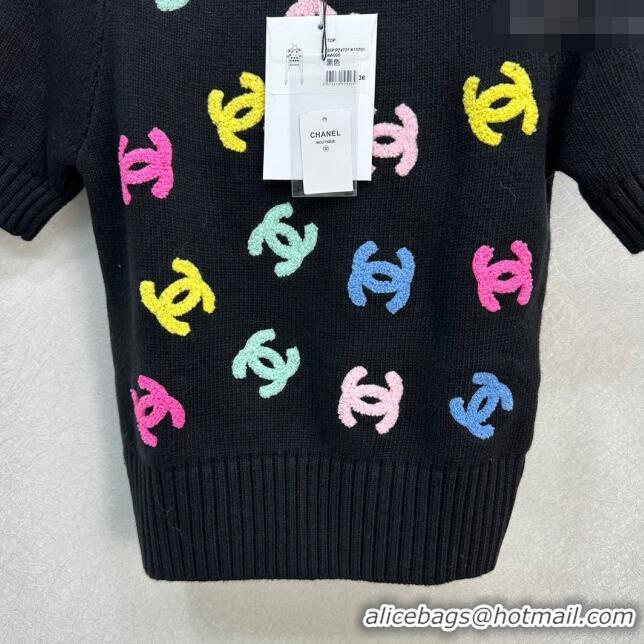 ​Best Price Chanel Wool & Cashmere Short-sleeved Sweater CH120114 2023