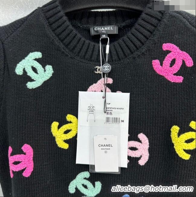 ​Best Price Chanel Wool & Cashmere Short-sleeved Sweater CH120114 2023