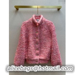 Luxury Cheap Chanel Tweed Jacket CH120116 Pink 2023