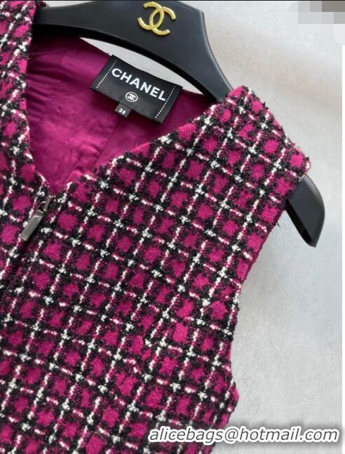 Top Design Chanel Tweed Dress CH120124 Rosy 2023