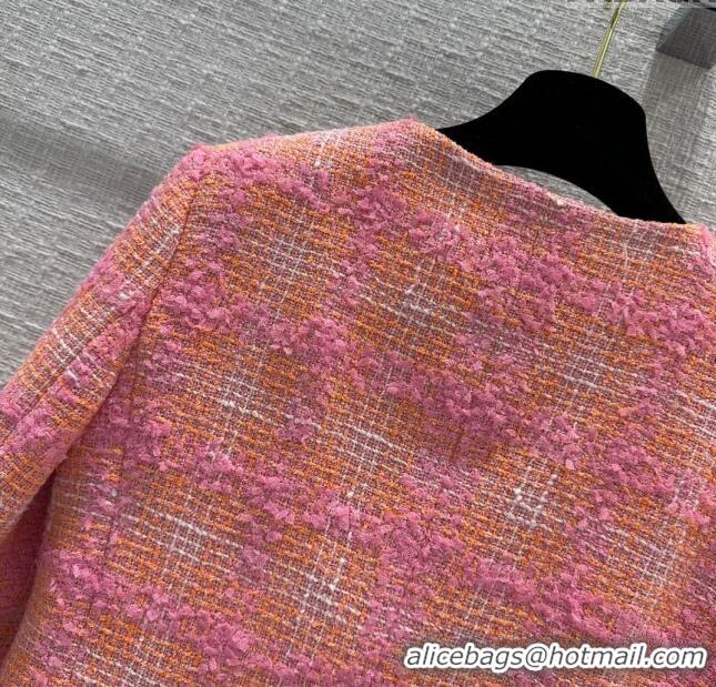 Best Quality Chanel Tweed Jacket CH122009 Pink 2023