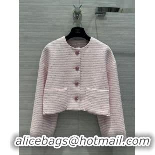 Best Luxury Chanel Tweed Jacket CH122011 Light Pink 2023